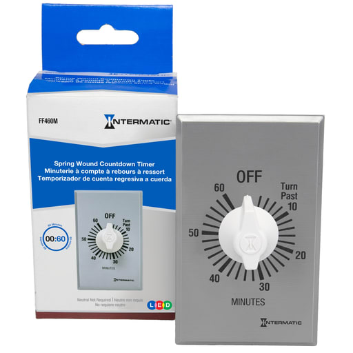 Intermatic, Inc - Intermatic FF460M 60 Minute 125 to 277 VAC 60 Hz DPST Countdown Timer