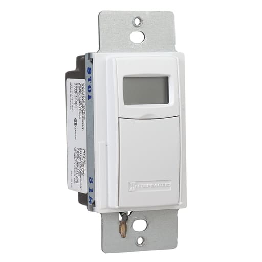Intermatic, Inc - Intermatic ST01 15A, 120V Programmable In-Wall Timer