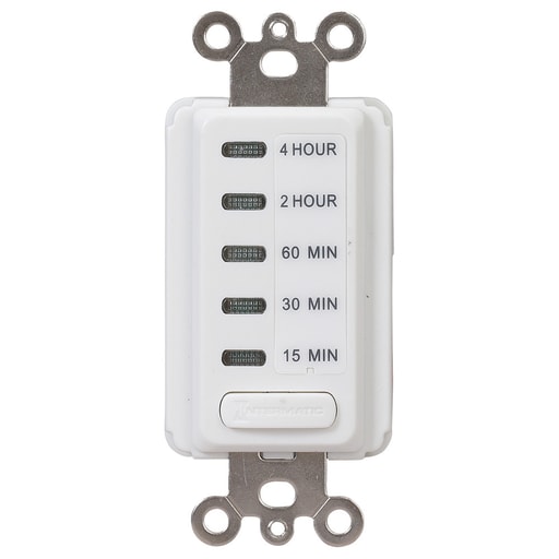 Intermatic, Inc - Intermatic EI215W 15/30/60 Minute or 2/4 Hour 120 VAC 60 Hz White Electronic Auto-Off Timer