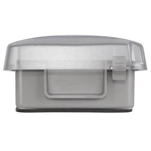 Intermatic, Inc - Intermatic WP5220C 2-Gang Vertical Hinge 2-1/4 Inch Extra Duty Clear Plastic Receptacle Cover with Guard Insert