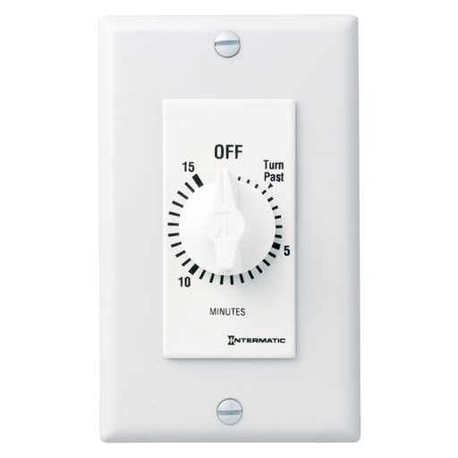 Intermatic, Inc - Intermatic FD15MWC 15 Minute 125 to 277 VAC 60 Hz SPST White Countdown Timer