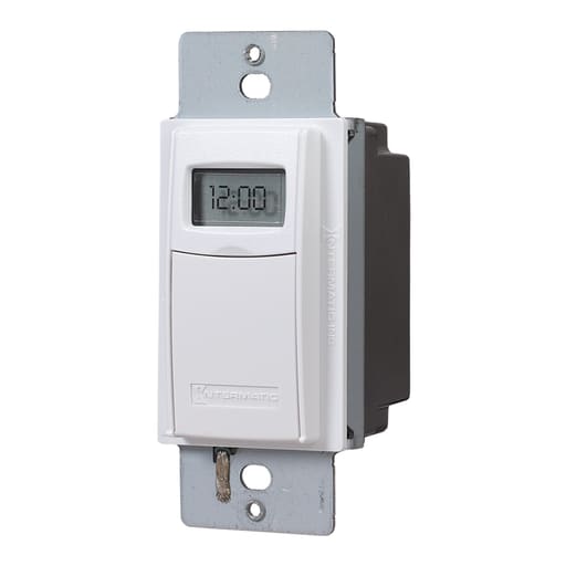 Intermatic, Inc - Intermatic EI600WC 7-Day 120-277V 20A 1-Pole 3-Way Digital In-Wall Timer Switch - White