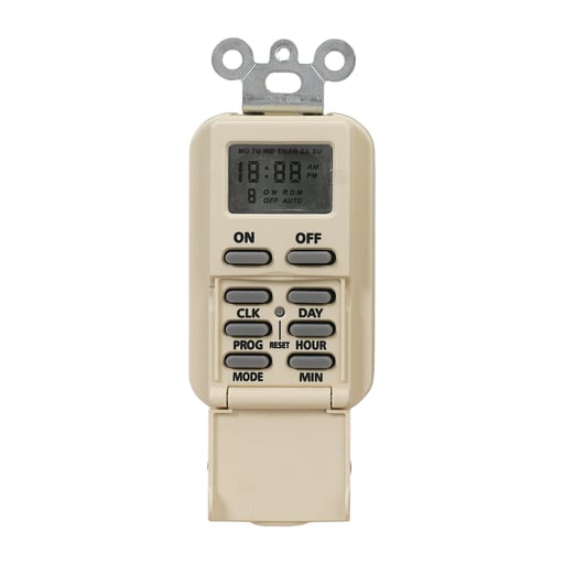 Intermatic, Inc - Intermatic EI500C 7-Day 120 VAC 60 Hz 15 Amp Ivory Programmable Timer