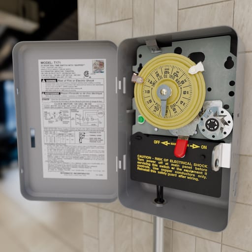 Intermatic, Inc - Intermatic T173 NEMA 1 125 VAC 60 Hz 40 Amp DPST Electromechanical Time Switch