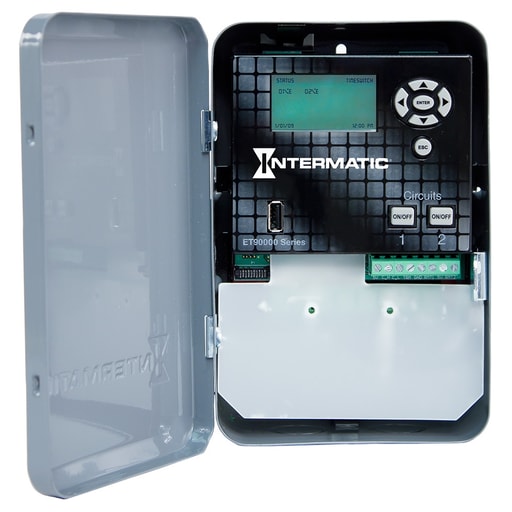 Intermatic, Inc - Intermatic ET90215C NEMA 1 Steel Case 365 Day 120 to 277 VAC 60 Hz 30 Amp 2-Circuit SPDT Astronomic Time Switch