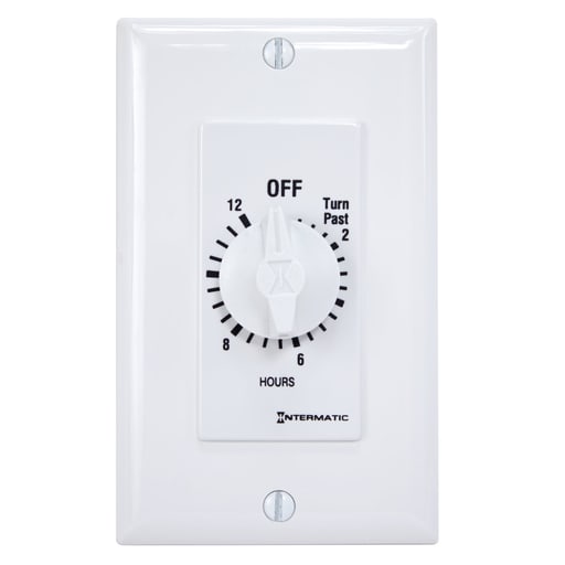 Intermatic, Inc - Intermatic FD12HWC 12 Hour 125 to 277 VAC 60 Hz SPST White Countdown Timer