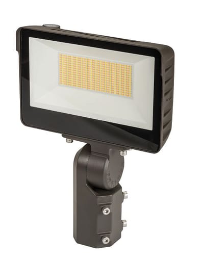 Keystone Technologies - Keystone KT-FLED75-R1A-UNV-8CSB-VDIM Compact 75W General Purpose LED Flood Light, Selectable Lumens & CCT, 0-10V Dimming, Universal Mounting - Bronze