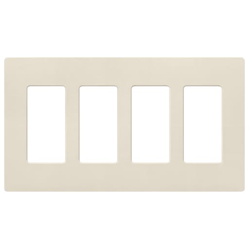Lutron - LUT SC-4-PM SATIN WALLPLATE 4G PM
