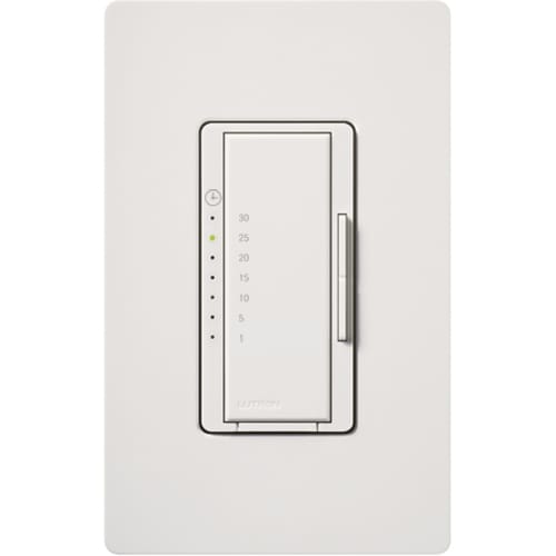Lutron - Lutron MA-T530G-WH 600 W 120 VAC White 1-Pole Control Wall Dimmer Switch