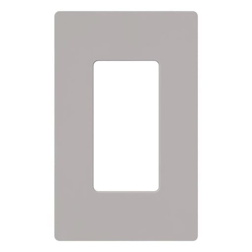 Lutron - Lutron CW-1-GR 1-Gang 1-Dimmer Gray Polycarbonate Standard Designer Wallplate
