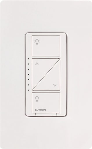 Lutron - Lutron PD-10NXD-WH 1000 W 120 Volt White 1-Pole/Multi-Location Dimmer