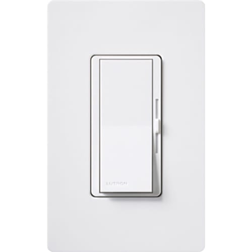 Lutron - Lutron DVTV-WH 0 to 10 Volt White 1-Pole Fluorescent Dimmer