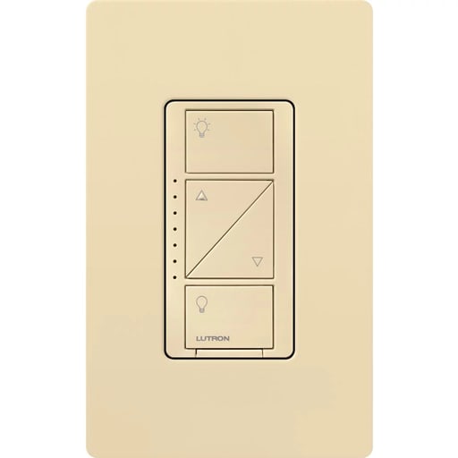 Lutron - Lutron PD-10NXD-IV 1000 W 120 Volt Ivory 1-Pole/Multi-Location Dimmer