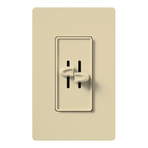 Lutron - Lutron S2-L-IV 300 W 120 Volt Ivory 1-Pole Incandescent/Halogen Slide Dimmer