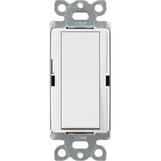 Lutron - Lutron CA-4PS-WH CLARO ACC 4-WAY SWITC