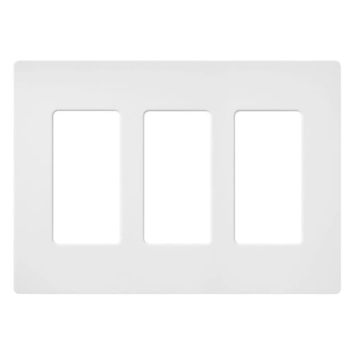 Lutron - Lutron SC-3-SW Satin 3-Gang Wallplate