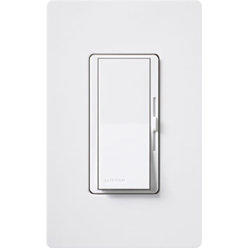 Lutron - Lutron DVF-103P-277-WH 277 VAC White 1-Pole/3-Way Fluorescent Paddle Switch Preset Slide Dimmer