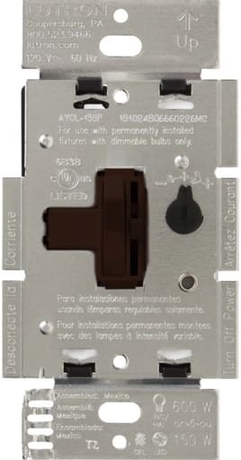 Lutron - Lutron AYCL-153P-BR Ariadni CFL/LED Dimmer