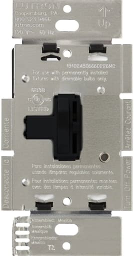 Lutron - Lutron AY-10P-BL Ariadni 1000 W Single-Pole Preset Dimmer