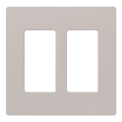 Lutron - Lutron SC-2-TP 2-Gang Taupe Polycarbonate Standard Designer Wallplate