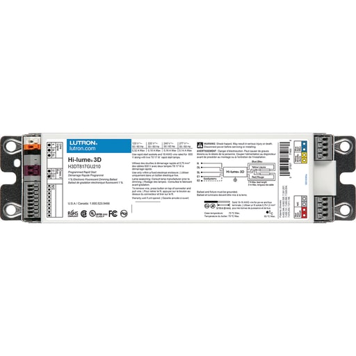 Lutron - Lutron H3DT817GU210 HI-LUME 3D T8 17W