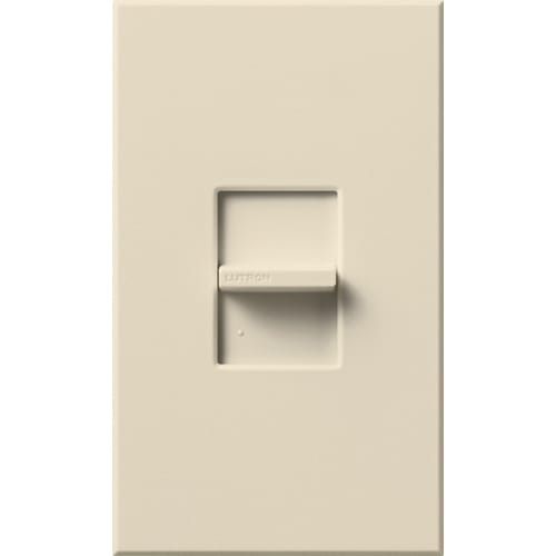Lutron - Lutron NTSTV-DV-LA 120 to 277 VAC Light Almond 1-Pole Fluorescent/LED Slide Dimmer