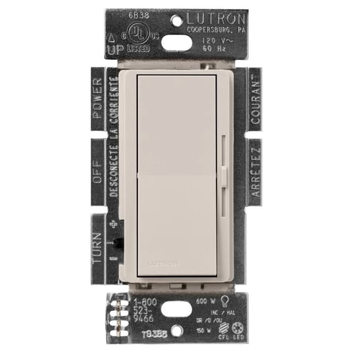 Lutron - Lutron DVSCCL-153P-TP DIVA CFL/LED BOX