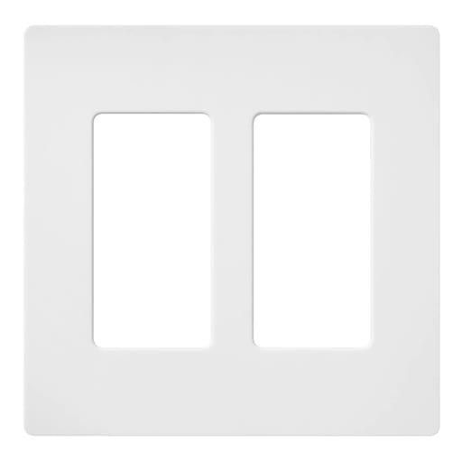 Lutron - Lutron SC-2-SW Satin 2-Gang Wallplate