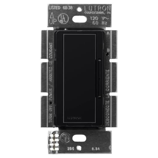 Lutron - Lutron MA-R-BL 8.3 Amp 120 VAC Black Multi-Location Remote Companion Dimmer