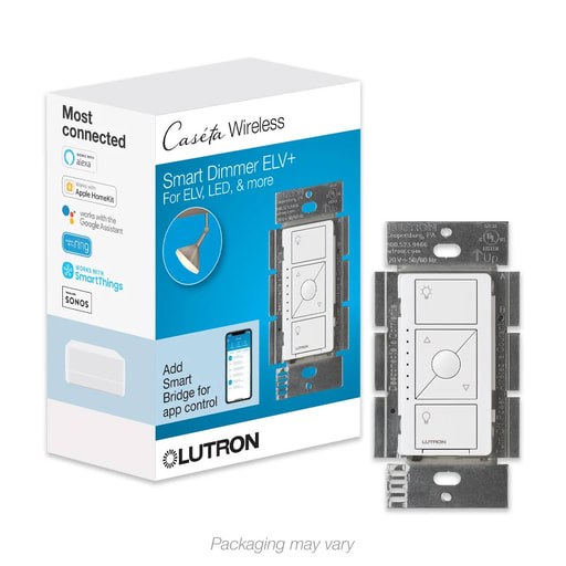 Lutron - Lutron PD-5NE-WH CASETA PHASE SELECTABLE IN WHITE