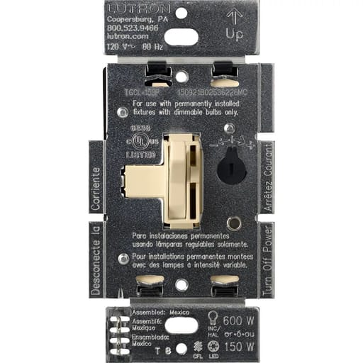 Lutron - Lutron AYCL-153P-IV Ariadni CFL/LED Dimmer