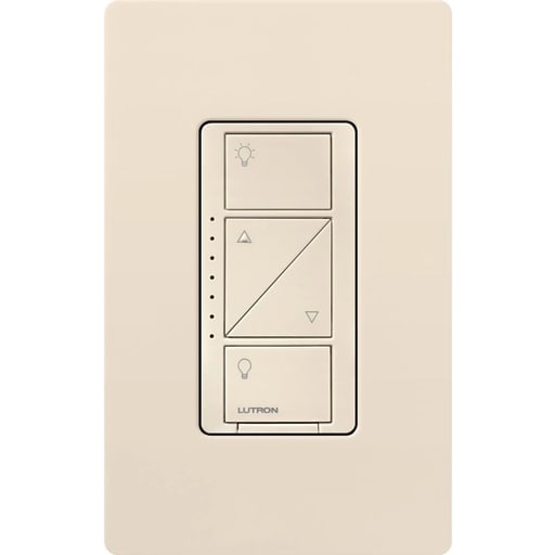 Lutron - Lutron PD-10NXD-LA 1000 W 120 Volt Light Almond 1-Pole/Multi-Location Dimmer