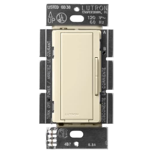 Lutron - Lutron MA-R-AL 8.3 Amp 120 VAC Almond Multi-Location Remote Companion Dimmer