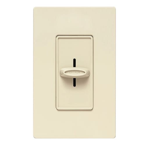 Lutron - Lutron SFS-5E-IV 1-Pole 5 Amp 120 VAC Variable Speed Ivory Slide to Off Fan Speed Controller