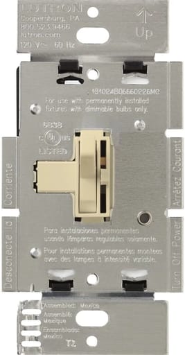 Lutron - Lutron AY-10P-IV Ariadni 1000 W Preset Ivory Dimmer