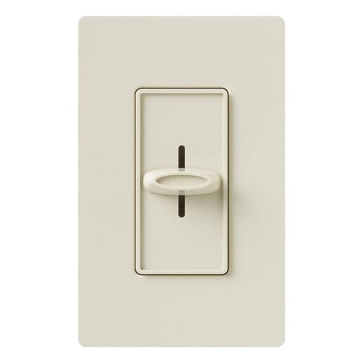 Lutron - Lutron SFS-5E-LA 1-Pole 5 Amp 120 VAC Variable Speed Light Almond Slide to Off Fan Speed Controller