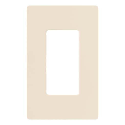 Lutron - Lutron CW-1-LA 1-Gang Light Almond Polycarbonate Standard 1-Dimmer Designer Wallplate