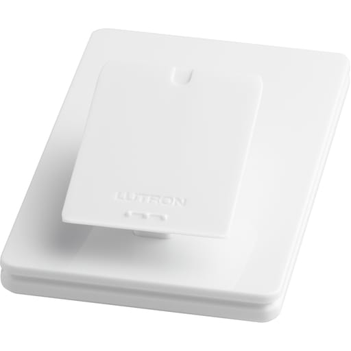 Lutron - Lutron Electronics L-PED1-WH Single Mount White Wireless Control Tabletop Pedestal