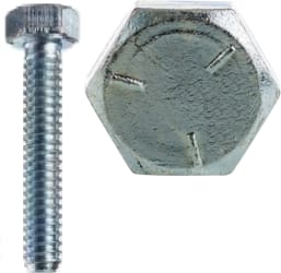 Cully / Mineralac - Cully 55417J 3/8-16 x 1" Tap Bolts, Hex Head, Full Thread, Grade 5, Zinc. Jar Package