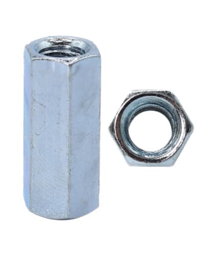 Cully / Mineralac - Cully 59626J 3/8"-16 to 1/2"-13 Reducing Coupling, Hex, Zinc. Jar Package