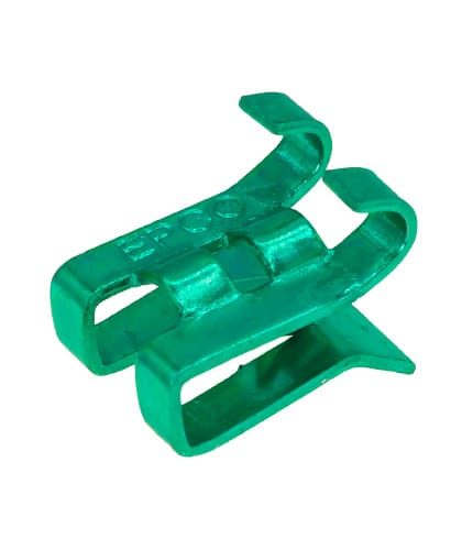 Cully / Mineralac - Cully 80011J Green Grounding Clips - Green Zinc Chromate (100/Jar)