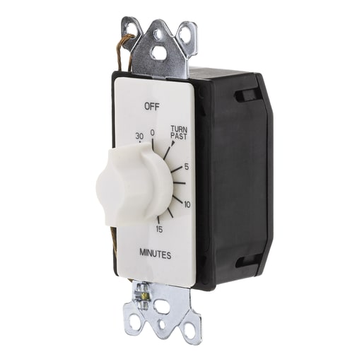 NSi - Tork A530MW 125/277 VAC 60 Hz 20 Amp 30 Minute White SPST Springwound Auto Off In-Wall Electromechanical Time Switch