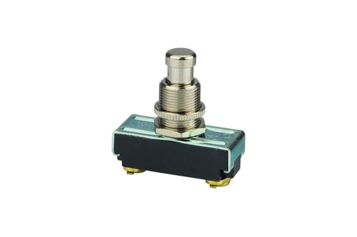 NSi - NSI 76070PS 15 Amp at 125 VAC 10 Amp at 250 VAC Brass/Nickel Off SPST NO Momentary Push Button Switch