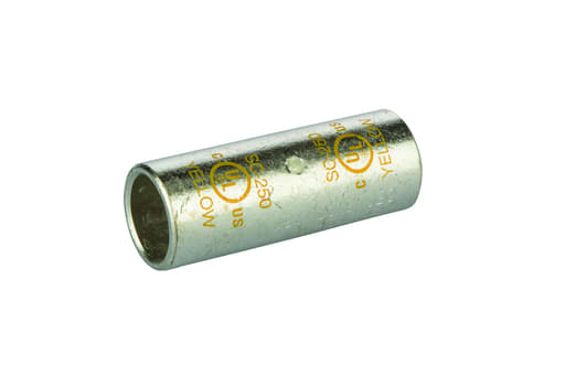 NSi - NSI SC-250 250 MCM Yellow Tinned Copper Standard Barrel 2-Conductor Compression Splice