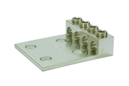 NSi - NSI 4-250L4 1/2 Inch 6 AWG to 250 MCM Tinned Aluminum 4-Conductor Panelboard Lug