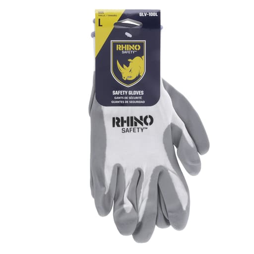 NSi - NSI GLV-100L 13GA WHT NYL SHL GRY S