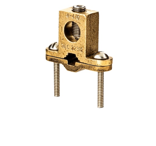 NSi - NSI G-140DB 1/2 to 1 Inch 8 to 4/0 AWG Bronze Extra Heavy Duty Direct Burial Grounding Clamp