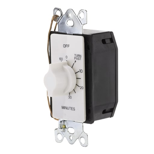 NSi - Tork A560MW 125/277 VAC 60 Hz 20 Amp 60 Minute White SPST Springwound Auto Off In-Wall Electromechanical Time Switch