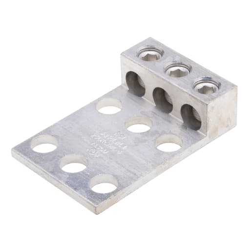 NSi - NSI 3-250L2/L4 9/16 Inch 6 AWG to 250 MCM Aluminum 3-Port 6-Hole Panelboard Lug