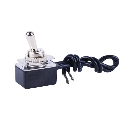 NSi - NSI 78150TW 10 Amp at 125 VAC 4 Amp at 250 VAC Brass/Nickel On-Off SPST Maintained Bat Toggle Switch